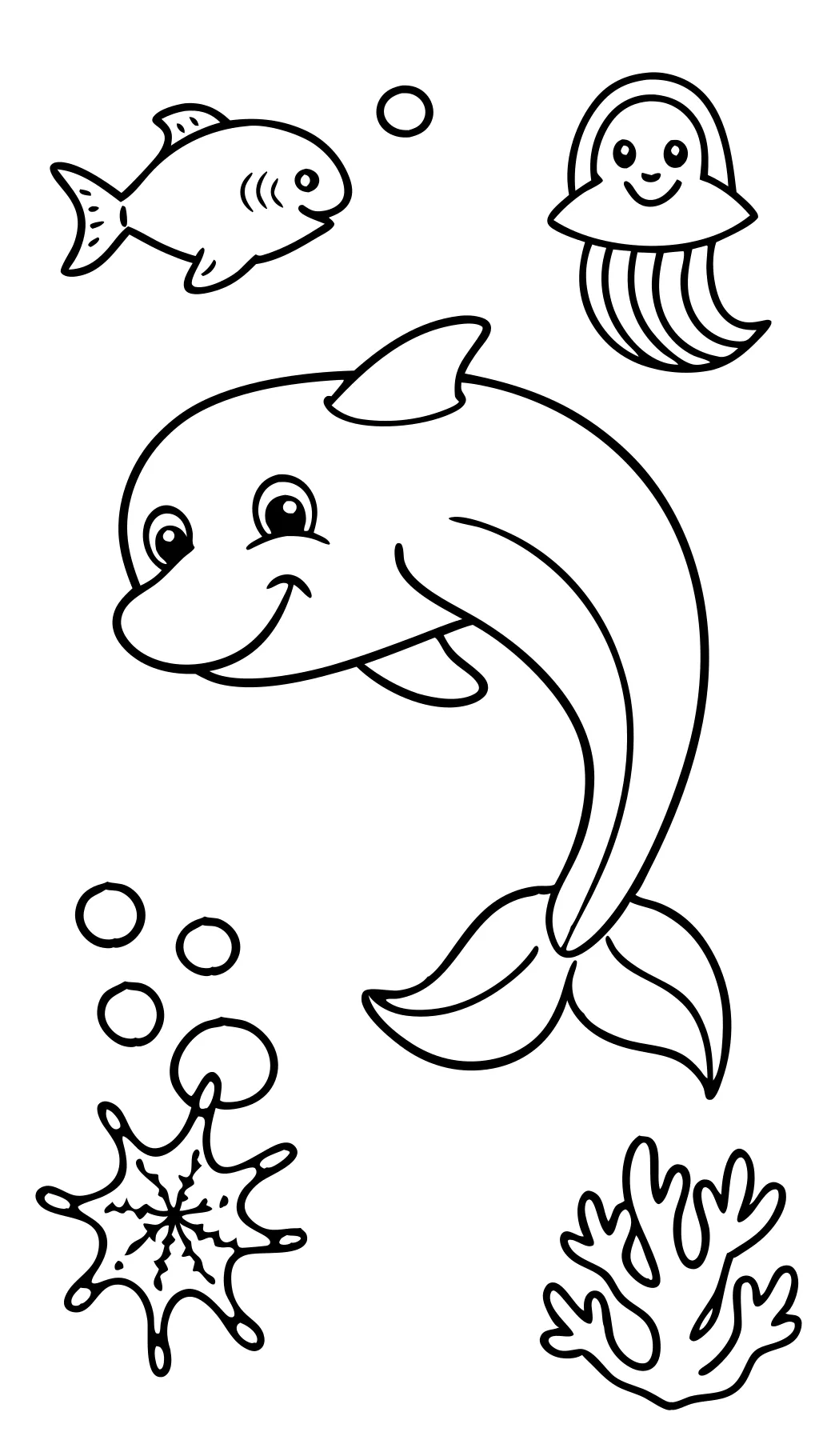 ocean animals color pages